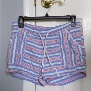 Red, white, and blue shorts from Rewind